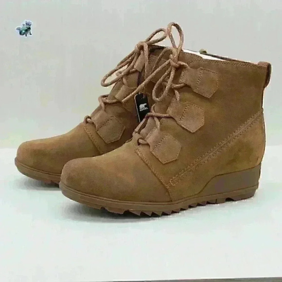 Sorel Evie Women’s Brown Suede Leather Lace Up Boots Size US 10 - Picture 1 of 10